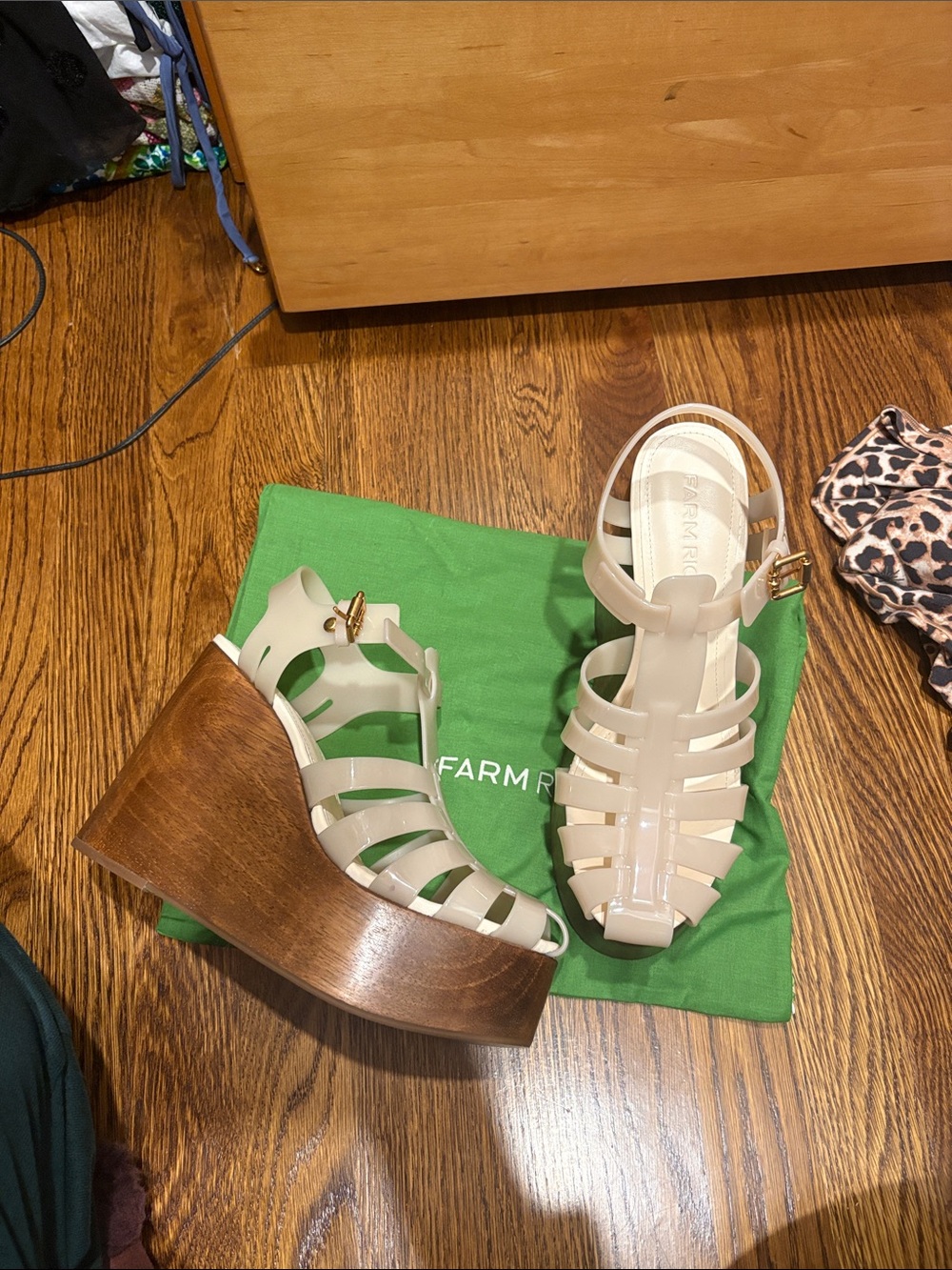 Farm Rio Fisherman Jelly Wedge Sandal - Picture 2 of 3